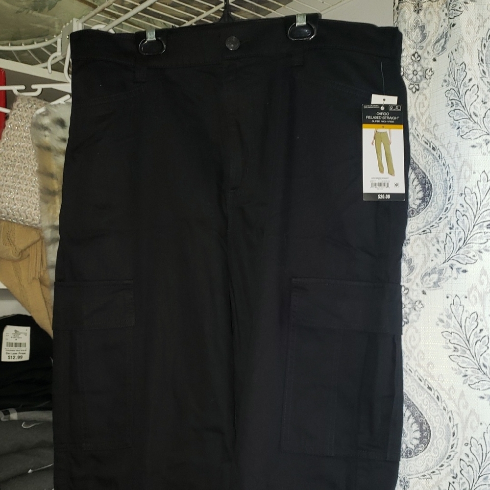 Sophia Vergara Black Cargo Pants